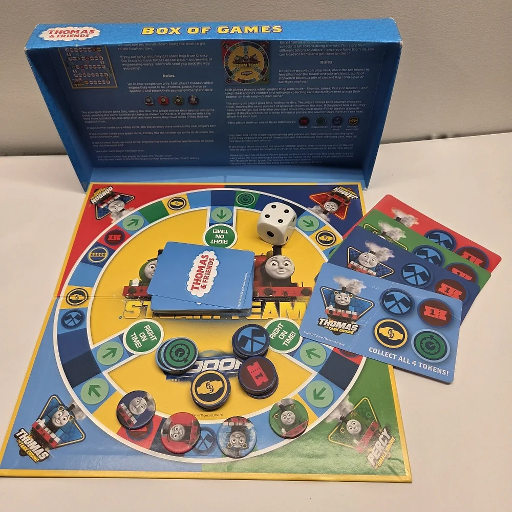 Thomas & Friends Box Of Games Made For M&S Kids 2015 - Picture 7 of 13
